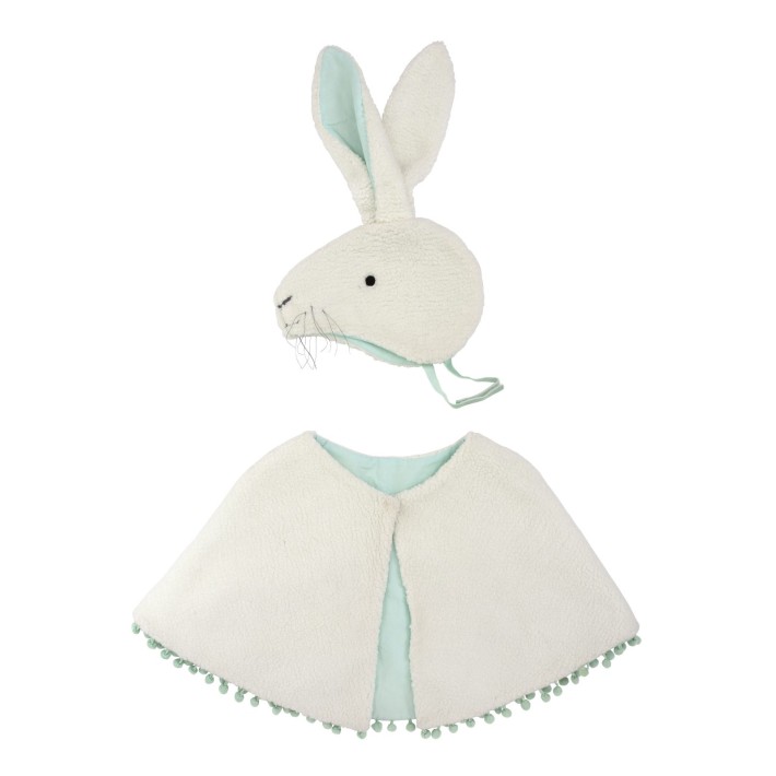 meri meri sherpa bunny cape dress up