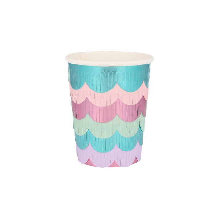 meri meri mermaid scalloped fringe cups | Kinderfeestwinkel | Speelgoedwinkel | Feestwinkel | Kinderwinkel | Amsterdam