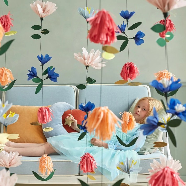 meri meri flower wall