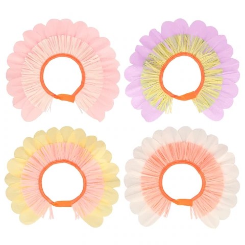 meri meri pastel flower paper bonnets