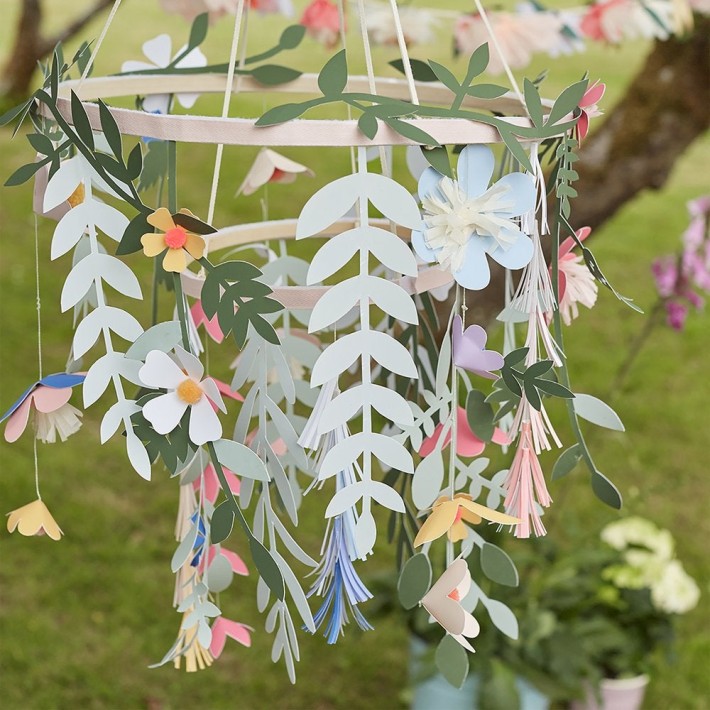 meri meri paper garden chandelier