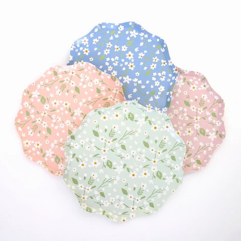 meri meri ditsy floral side plates