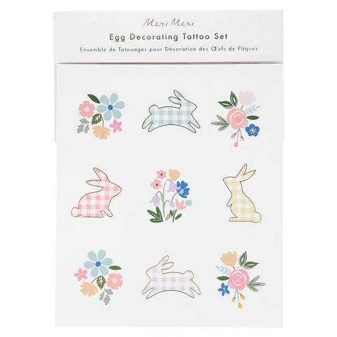 meri meri egg decorating tattoo set