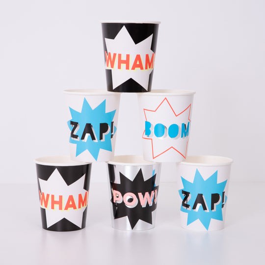 meri meri superhero cups