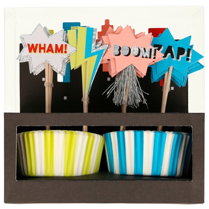 meri meri superhero cupcake kit