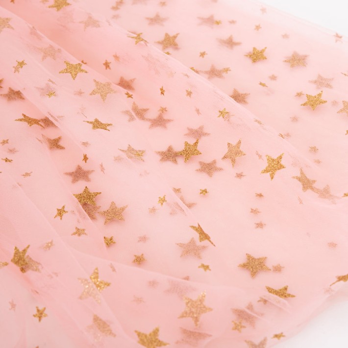 meri meri pink star tulle cape