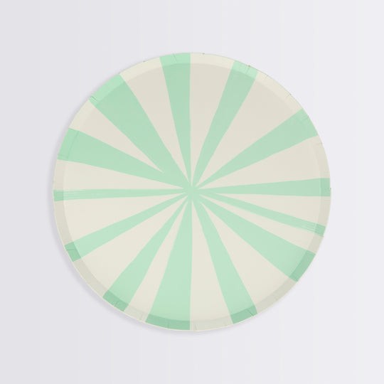 meri meri mint stripe plates - small | Kinderfeestwinkel | Speelgoedwinkel | Feestwinkel | Kinderwinkel | Amsterdam