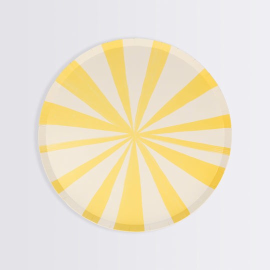 meri meri yellow stripe plates - small | Kinderfeestwinkel | Speelgoedwinkel | Feestwinkel | Kinderwinkel | Amsterdam