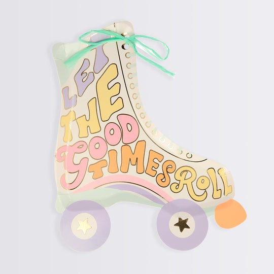 meri meri roller skates plates