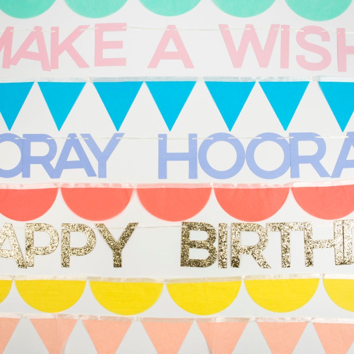 meri meri rainbow birthday garlands