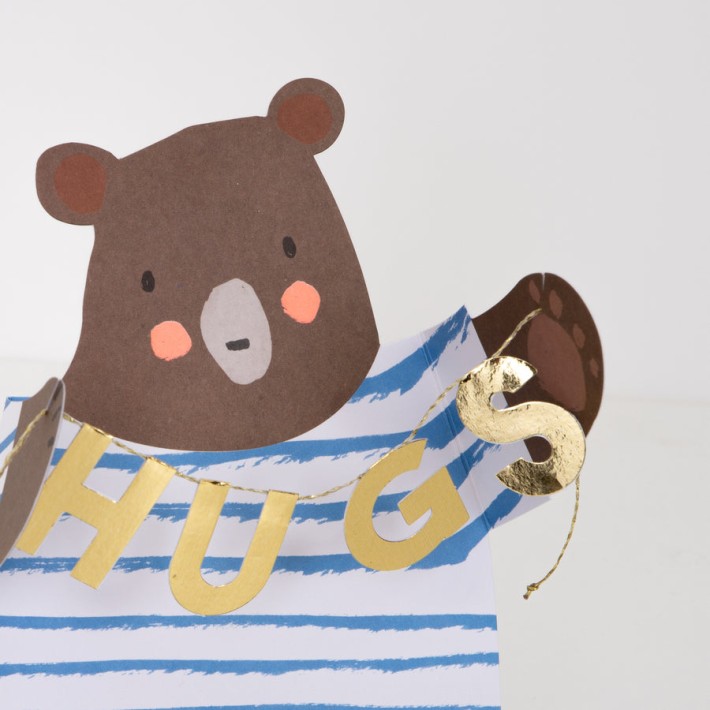 meri meri bear hug get well soon card