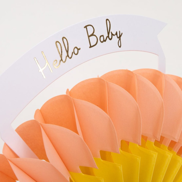 meri meri honeycomb rainbow card