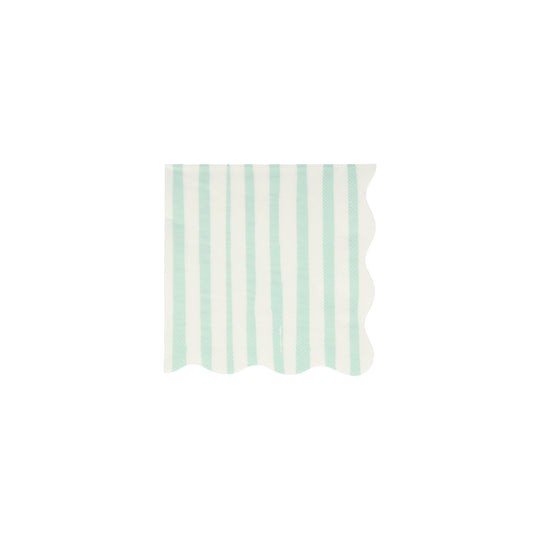 meri meri mint stripe napkins - small | Kinderfeestwinkel | Speelgoedwinkel | Feestwinkel | Kinderwinkel | Amsterdam