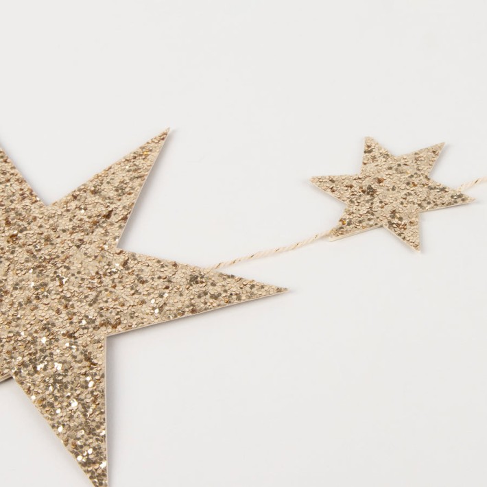 meri meri eco glitter star garland