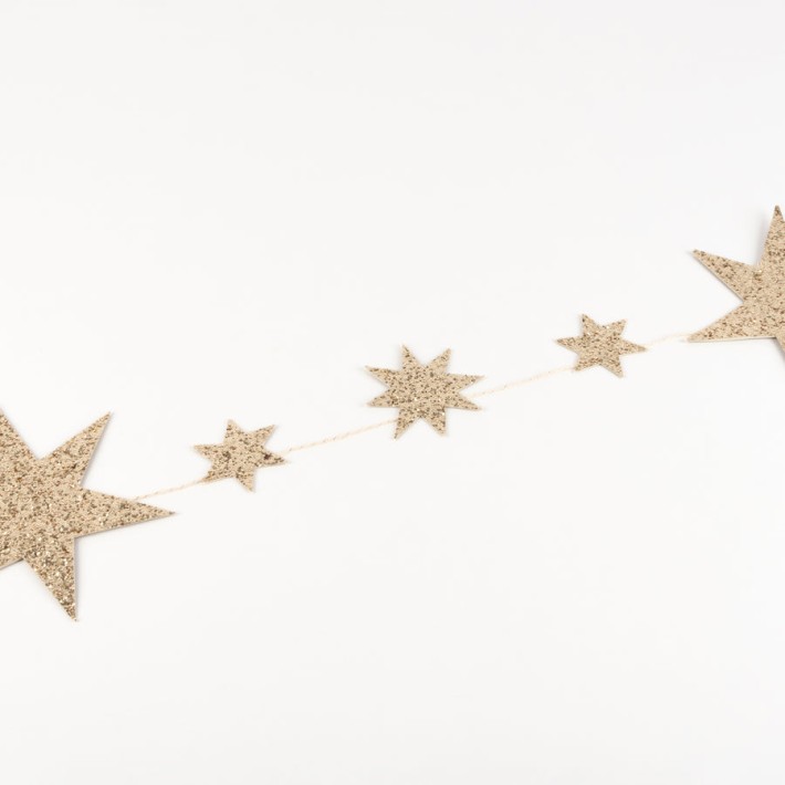 meri meri eco glitter star garland