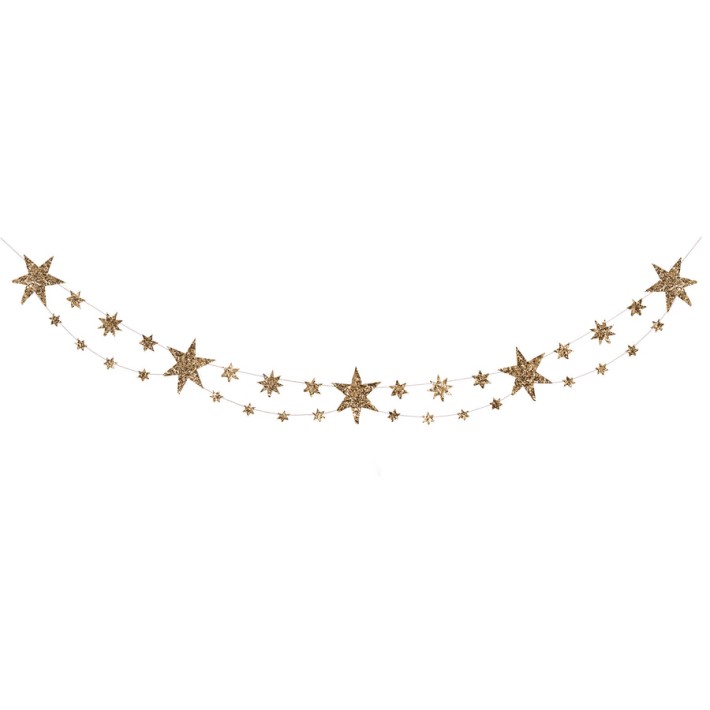 meri meri eco glitter star garland