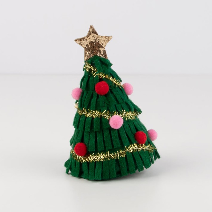meri meri big christmas tree hair clip