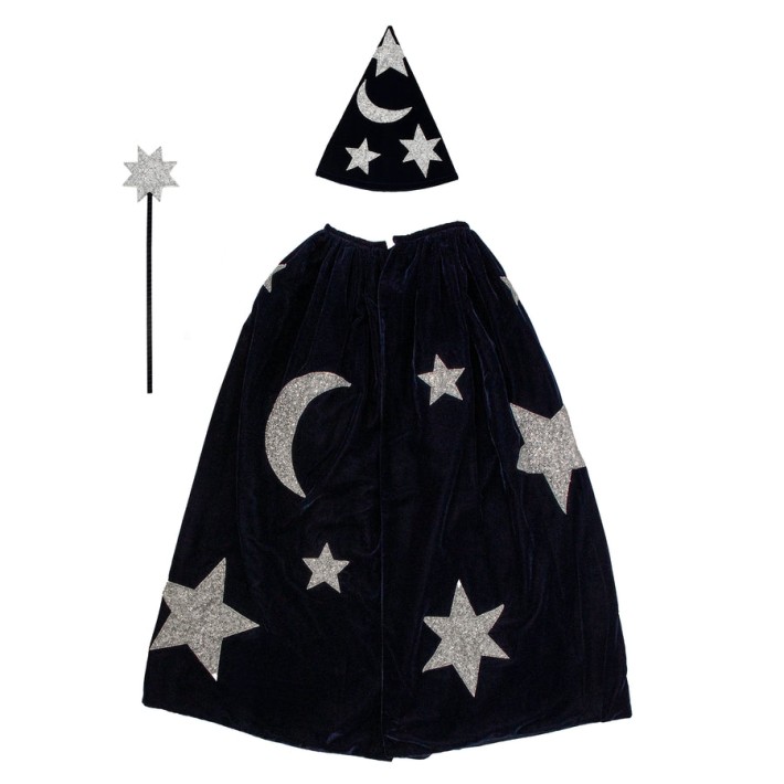 meri meri blue velvet wizard costume | Kinderfeestwinkel | Speelgoedwinkel | Feestwinkel | Kinderwinkel | Amsterdam