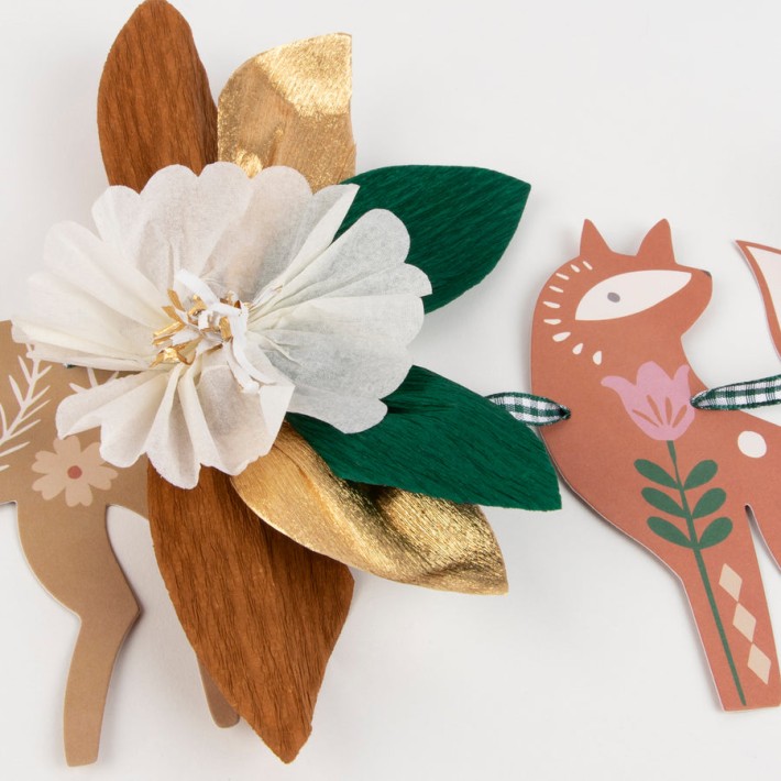 meri meri folk woodland garland