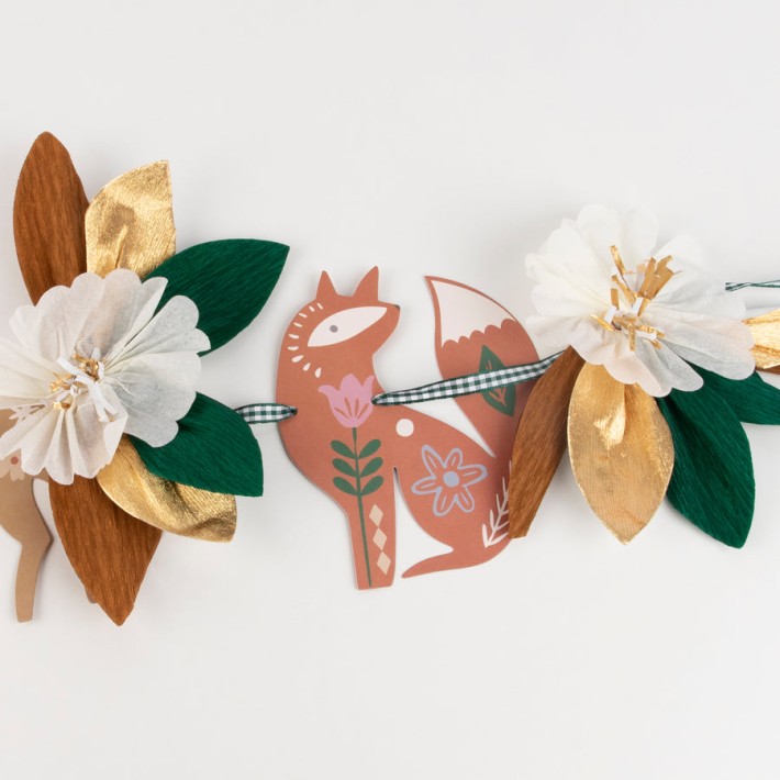 meri meri folk woodland garland