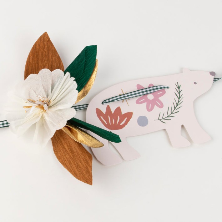 meri meri folk woodland garland