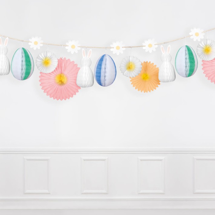 meri meri honeycomb easter bunny garland