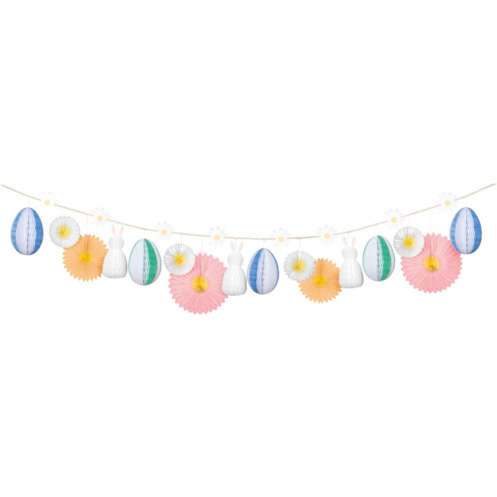 meri meri honeycomb easter bunny garland