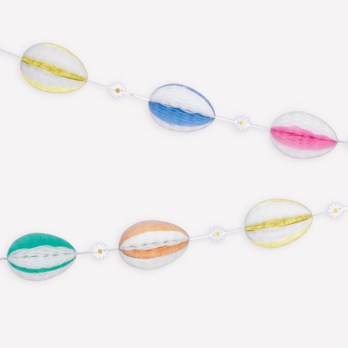 meri meri honeycomb egg garland