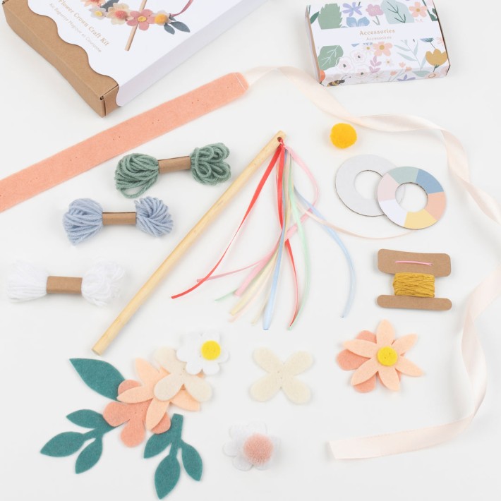 meri meri flower crown craft kit