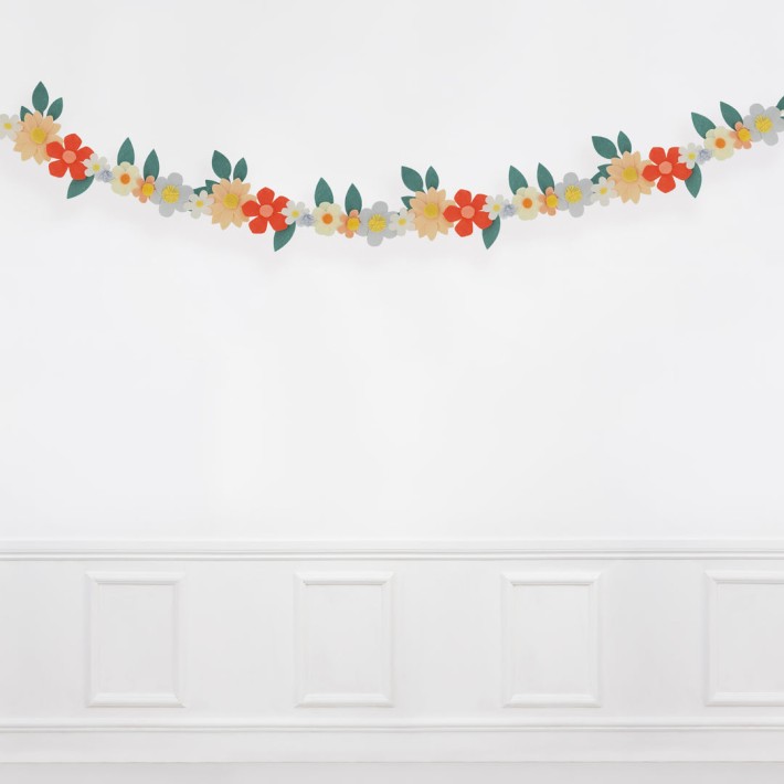 meri meri felt flower garland