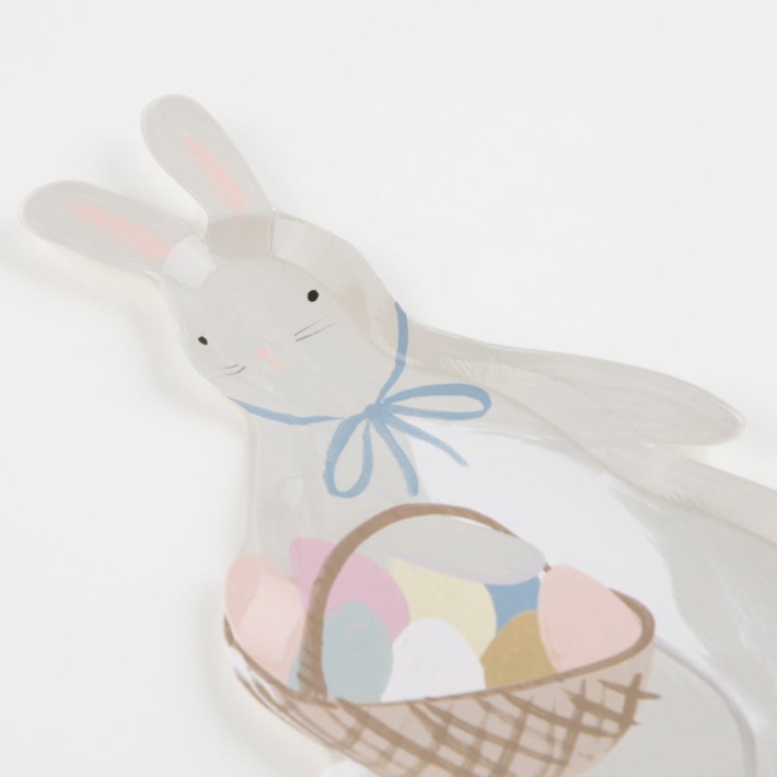 meri meri bunny with basket plates