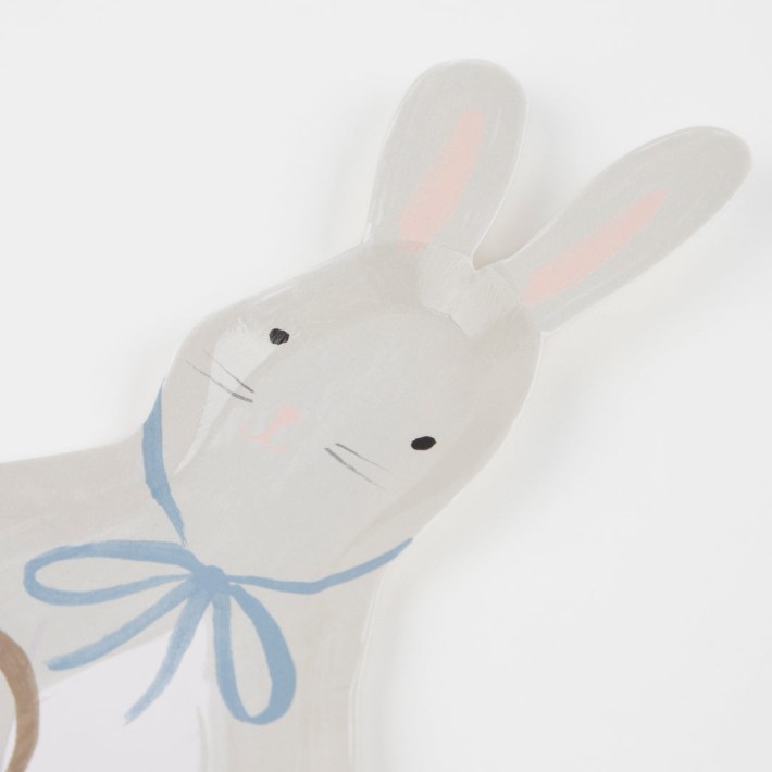 meri meri bunny with basket plates