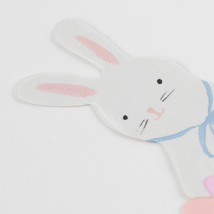 meri meri bunny with basket napkins