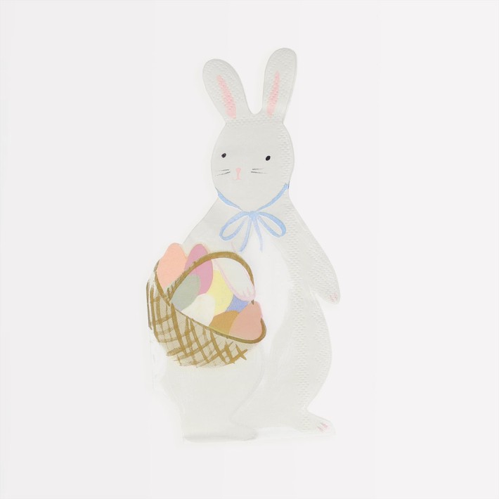 meri meri bunny with basket napkins