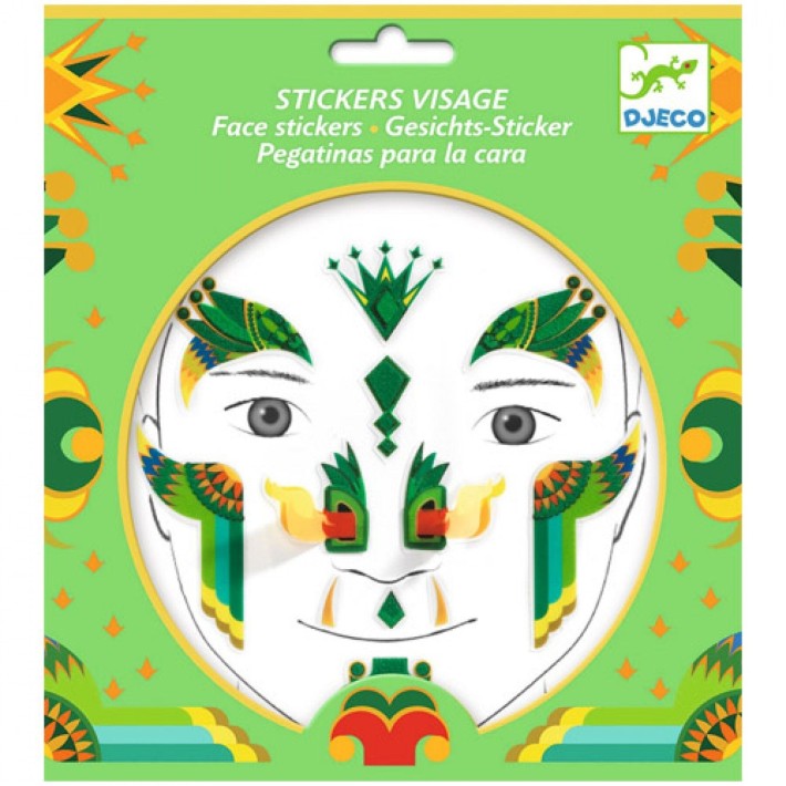 djeco face stickers - dragon | Kinderfeestwinkel | Speelgoedwinkel | Feestwinkel | Kinderwinkel | Amsterdam