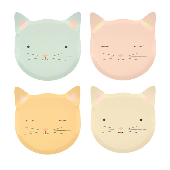 meri meri cute kitten plates | Kinderfeestwinkel | Speelgoedwinkel | Feestwinkel | Kinderwinkel | Amsterdam