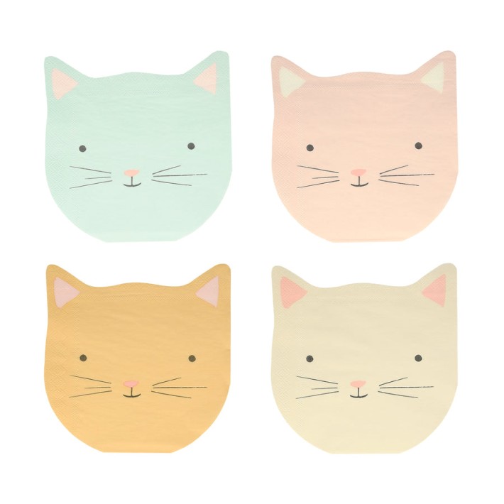 meri meri cute kitten napkins | Kinderfeestwinkel | Speelgoedwinkel | Feestwinkel | Kinderwinkel | Amsterdam