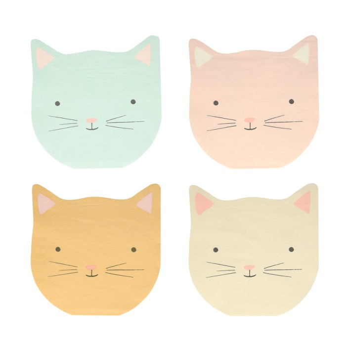 meri meri cute kitten napkins