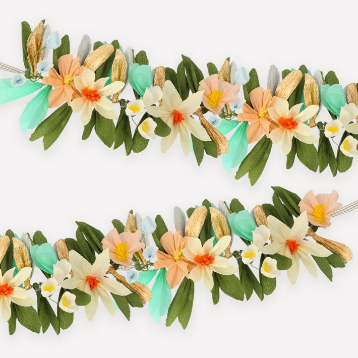 meri meri spring posy garland