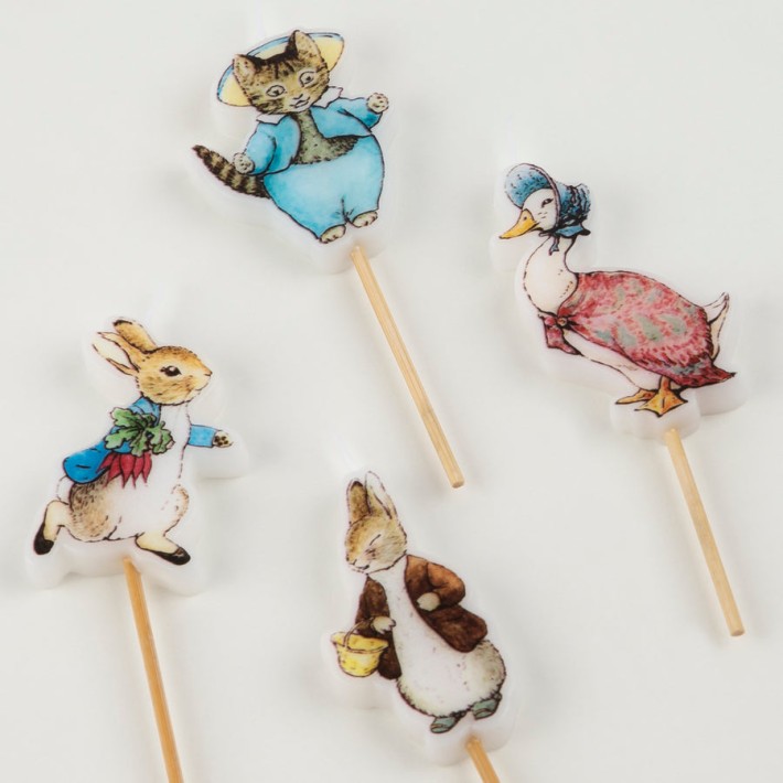 meri meri peter rabbit in the garden candles
