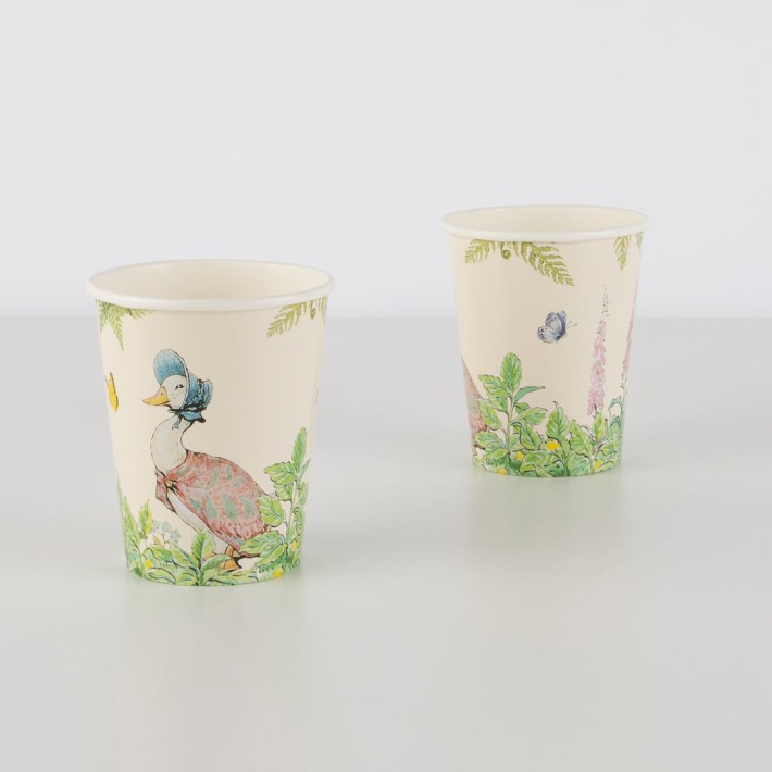 meri meri Pieter Konijn in the garden cups