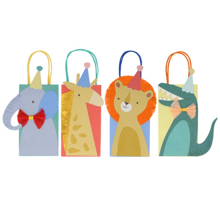 meri meri animal parade party bags