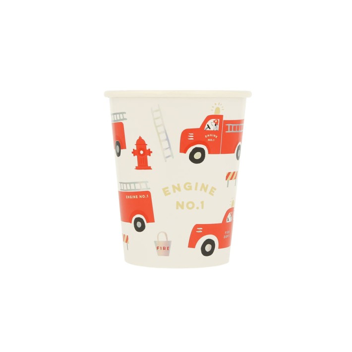 meri meri fire truck cups | Kinderfeestwinkel | Speelgoedwinkel | Feestwinkel | Kinderwinkel | Amsterdam