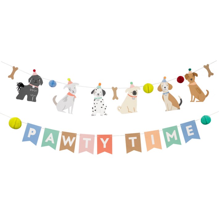 meri meri puppy party garland