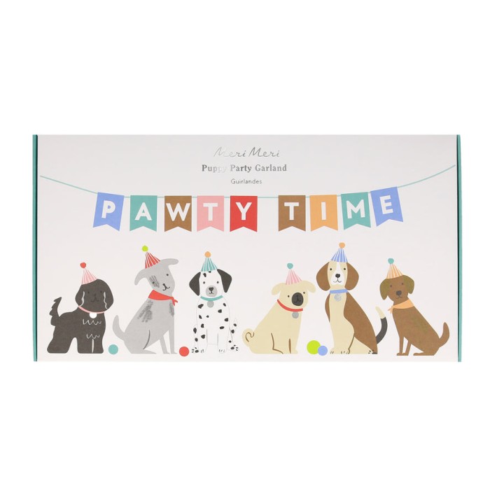 meri meri puppy party garland