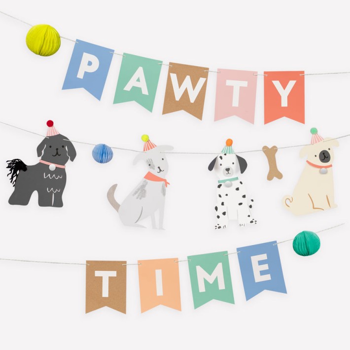 meri meri puppy party garland