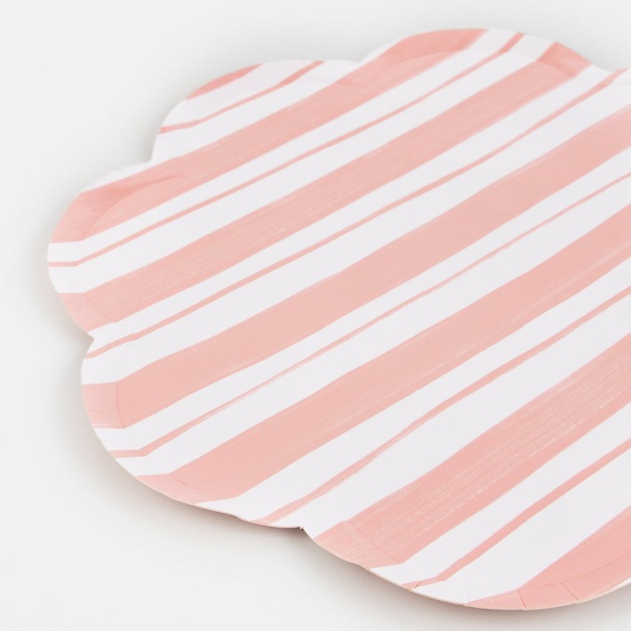 meri meri ticking stripe side plates