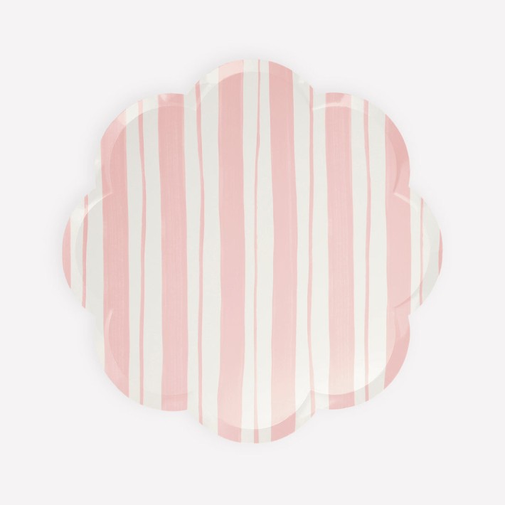 meri meri ticking stripe side plates