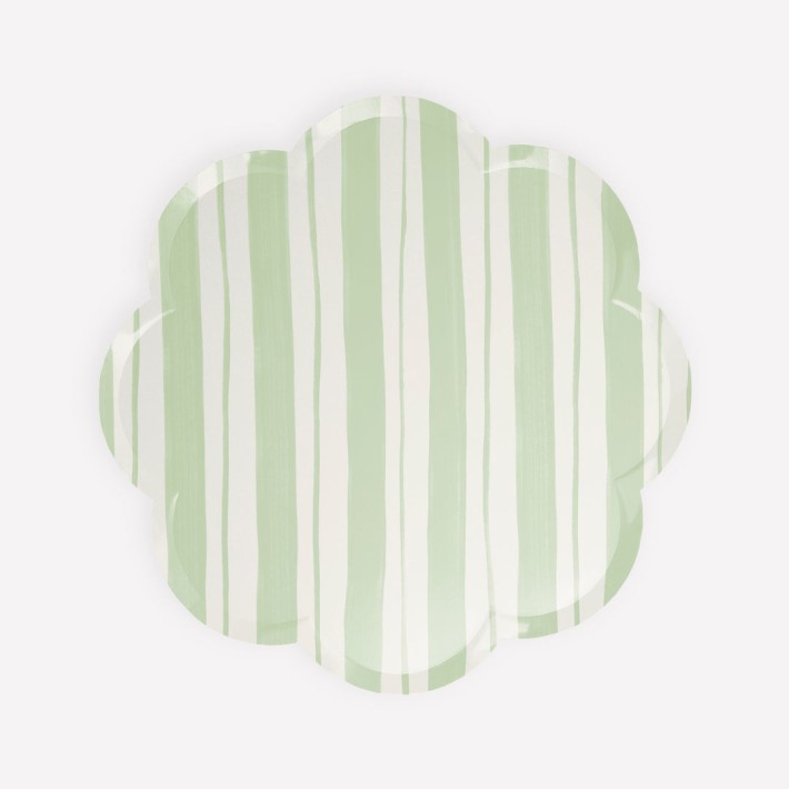 meri meri ticking stripe side plates