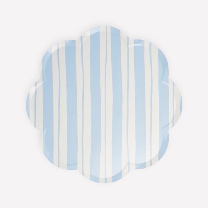 meri meri ticking stripe side plates